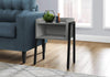 Rectangular Grey and Black Metal Accent Table For Home And Office