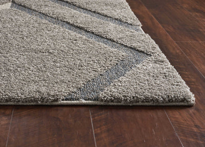 Grey Woven Area Rug For Living Room Bedroom And Entry Way