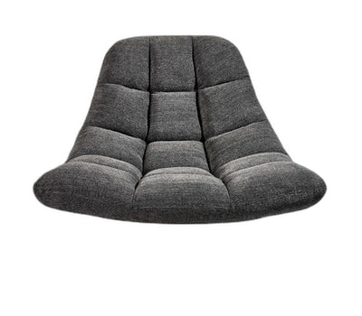 Brushed Steel Light Grey Soft Textured Fabric Chair For Home And Office