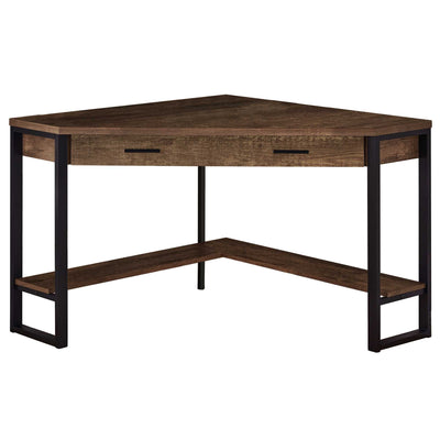 Brown Corner Computer Writing Desk Table For Home And Office