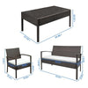 4 pcs Rattan Patio Furniture Set For Outdoor