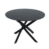 5 Piece Twist Leg Black Dining Table and Green Velvet Chair Set - Privè Home Goods