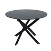 5 Piece Twist Leg Black Dining Table and Green Velvet Chair Set - Privè Home Goods