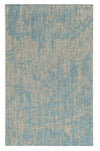 Teal Machine Woven Abstract Strokes Area Rug For Indoor Outdoor