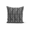 Abstract Lines Black Pillow Cover For  Bedroom, Home , Office