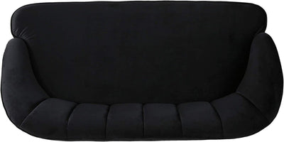 Modern Black Velvet Sofa For Living Room And Bedroom