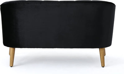 Modern Black Velvet Sofa For Living Room And Bedroom