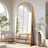 Arched Full Length Mirror Oversized Gold - Privè Home Goods