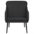 Black Faux Leather Armchair For Home And Office