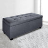 Artiss Large Fabric Storage Ottoman - Grey - Privè Home Goods