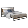 Black Metal Bed Frame For  Mattress 