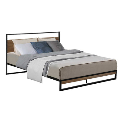 Black Metal Bed Frame For  Mattress