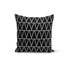 Black Triangles Decorative Pillow Cover For Chairs Sofas