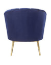 Modern Blue Accent Velvet Chair For Indoor Bedrooms