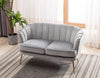 2- Seat Contemporary Velvet Chair Sofa For Living Room