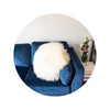 Decorative Round Furry Wool Pillow Cushion 