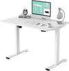 White Electric Standing Office Computer Workstation Desk