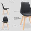 Mod Century Modern Style Furgle Black Set of  Dining Chair