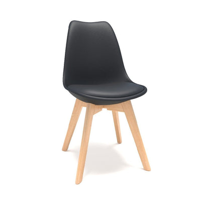 Mod Century Modern Style Furgle Black Set of  Dining Chair