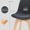 Mod Century Modern Style Furgle Black Set of  Dining Chair