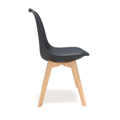 Mod Century Modern Style Furgle Black Set of  Dining Chair