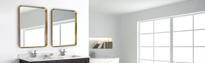 Golden Metal Hanging Wall Mirror Home Decoration