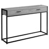 Grey & Black Finish Metal Accent Table For Home And Office