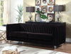 Velvet Contemporary Acrylic Plush Cushion Sofa Seat