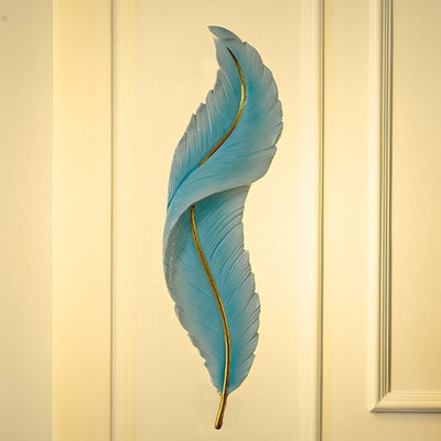 LED Feather Mount Wall Lamp Light Home Decoration