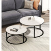 Marble Top Modern Nesting Coffee Table For Home And Office