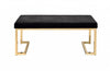 Modern Metal Base Bench with Champagne  For Home And Office