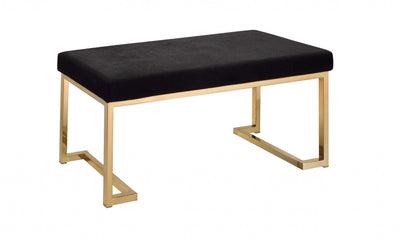 Modern Metal Base Bench with Champagne  For Home And Office