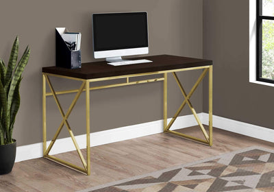 Modern Gold Computer Working Desk For Home And Office