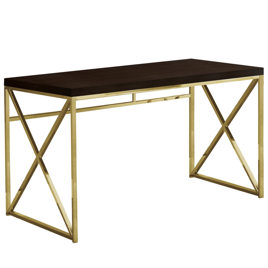 Modern Gold Computer Working Desk For Home And Office