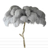 Luxury Ostrich Feather Standing Floor Lamp Decor Lighting