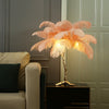 Luxury Ostrich Feather Standing Floor Lamp Decor Lighting