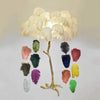 Luxury Ostrich Feather Standing Floor Lamp Decor Lighting