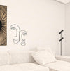 Modern Metal Outline Faces Wall Decor For Home And Office