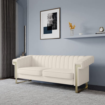 Modern Sofa Couch With Stainless Steel