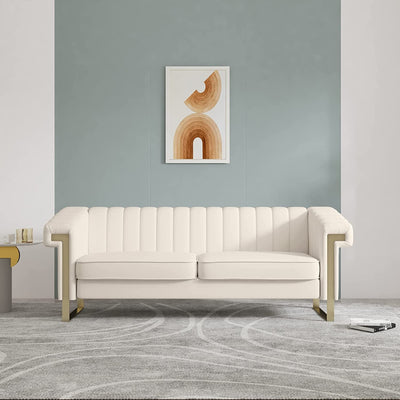 Modern Sofa Couch With Stainless Steel