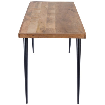 Natural Wood Metal Desk Table For Home And Office