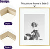 Premium Set of 7 Aluminum Picture Frames Elegant Gold Finish" - Privè Home Goods