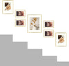 Premium Set of 7 Aluminum Picture Frames Elegant Gold Finish" - Privè Home Goods