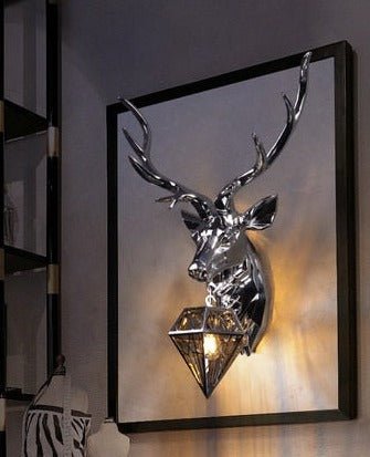 Gold Retro Deer Wall Light Home Decoration