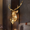 Gold Retro Deer Wall Light Home Decoration