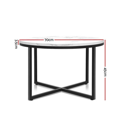 Round Marble Side Table For Home And Office