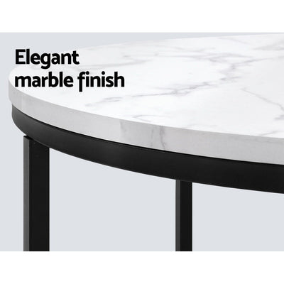 Round Marble Side Table For Home And Office