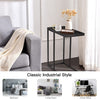 C Shaped Sofa Side Table for Couch and Bed