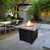 Outdoor Rattan Gas Fire Pit Table For Patio Garden