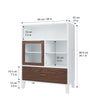 Wooden Standing Storage Unit For Home And Bathroom